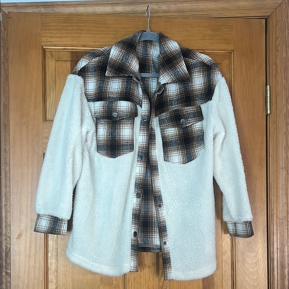 Plaid and Cream Women's Jacket